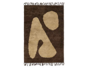 Abstract Rug L, brown/off-white