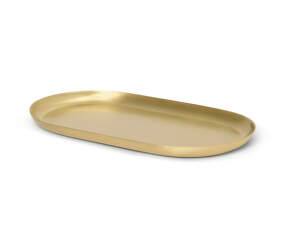 Basho Tray Oval, brass