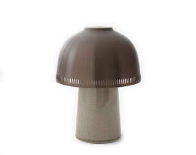 Raku SH8 Portable Lamp, beige grey & bronzed