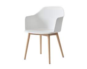 Rely HW76 Armchair, white/oak
