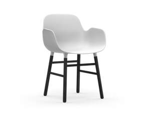 Form Armchair Black, white