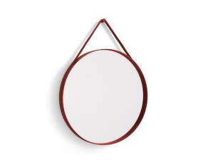 Strap Mirror 70cm, red