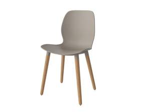 Seed Dining Chair Wood, oiled oak / mocca