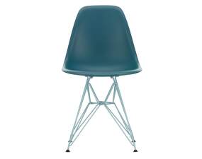 Eames Plastic Side Chair DSR, sea blue / sky blue