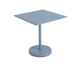 Linear Steel Café Table 70x70, pale blue