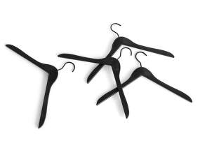 Coat Hanger Set of 4, black