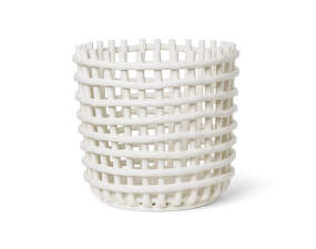 Ceramic Basket XL, off-white