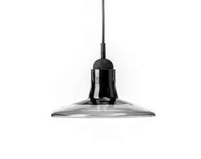 Shadows PC895 Pendant Lamp, smoke grey / black stained oak