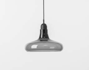 Shadows XL PC911 Pendant Lamp, smoke grey / black stained oak