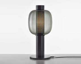 Bonbori Large PC1164 Floor Lamp, smoke grey / black matte