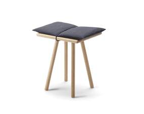 Georg Stool, dark grey / oak