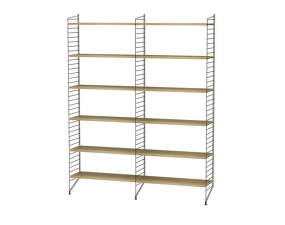 String Living Room A Shelving Set, oak/black