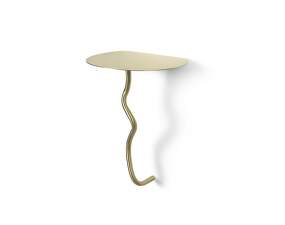 Curvature Wall Table, brass