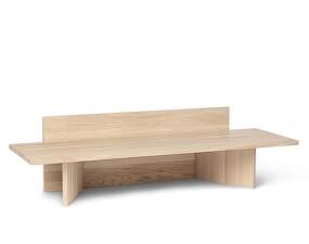 Oblique Bench, natural oak