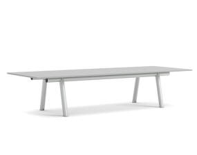 Boa Table 350x128x75 cm, metallic grey / grey linoleum