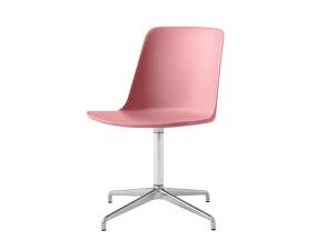 Rely HW11 Chair, polished aluminium/soft pink