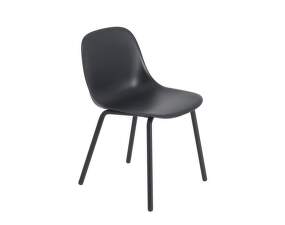 Fiber Outdoor Side Chair, anthracite black