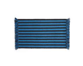 Stripes and Stripes Wool Door Mat 52x95cm, blue