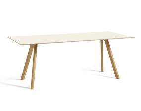 Copenhague CPH30 Table, lacquered oak / off-white linoleum