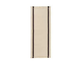 Calm Kelim Runner 80x200, off-white/coffee