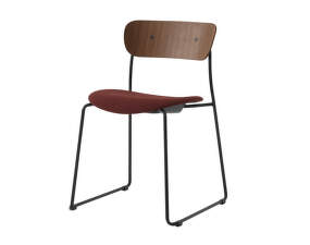 Pavilion Side Chair AV52, walnut/Fiord 581