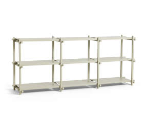 Woody Shelving System Low, smokey grey