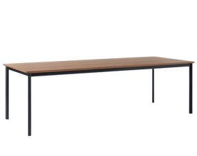 Drip HW117 Dining Table, black/lacquered walnut