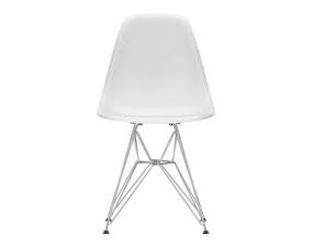 Eames Plastic Side Chair DSR, cotton white/chrome