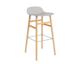 Form Bar Chair 75 cm Oak, warm grey