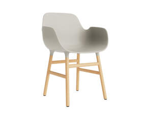 Form Armchair Oak, light grey