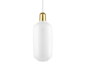 Amp Lamp Large, white/brass