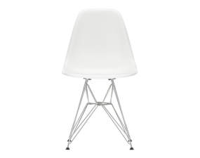 Eames Plastic Side Chair DSR, white/chrome