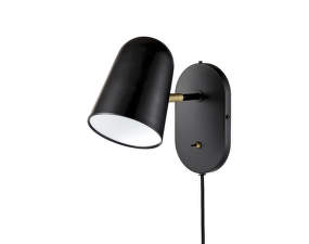 Bureau Wall Lamp, black/brass