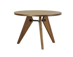 Guéridon Table 105, solid American walnut