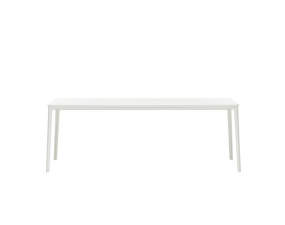 Plate Table 90x200, white MDF/white base