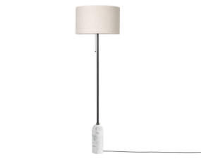 Gravity Floor Lamp, white marble/canvas