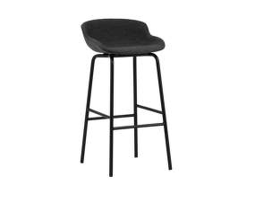 Hyg Barstool 75 cm Full Upholstery, black/Main Line Flax