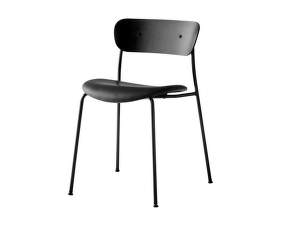 Pavilion AV3 Chair, black lacquered oak/black leather