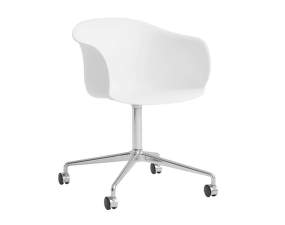 Elefy JH36 Chair, white/polished aluminium