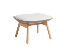 Uchiwa Ottoman, lacquered oak, Mode 009/Sense Nougat