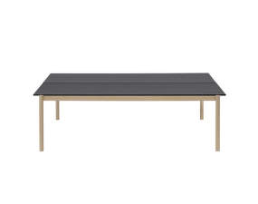 Linear System Table, Black Nanolaminate / Oak