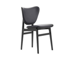 Elephant Chair, black oak / Dunes Leather - Anthracite 21003