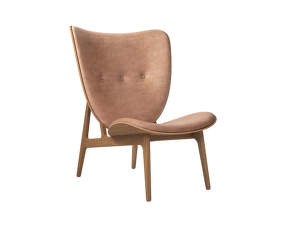 Elephant Lounge Chair, smoked oak / Dunes Leather - Camel 21004