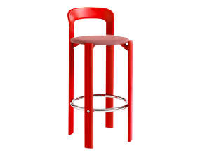 Rey Bar Stool, scarlet red/Steelcut Trio 636