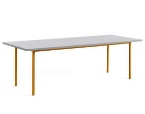 Two-Colour Dining Table 240 cm, ochre/light grey