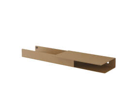 Folded Shelf Platform, burnt orange