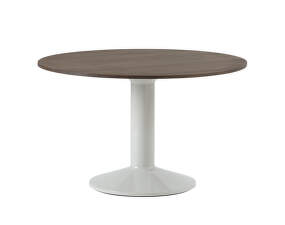 Midst Table Ø120, dark oak/grey