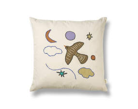 Naive Cushion Bird, off-white