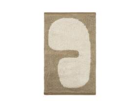 Lay Washable Mat, dark taupe / off-white