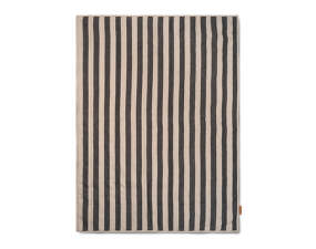 Grand Quilted Blanket, sand / black